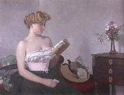 Felix Vallotton Woman Reading oil painting reproduction